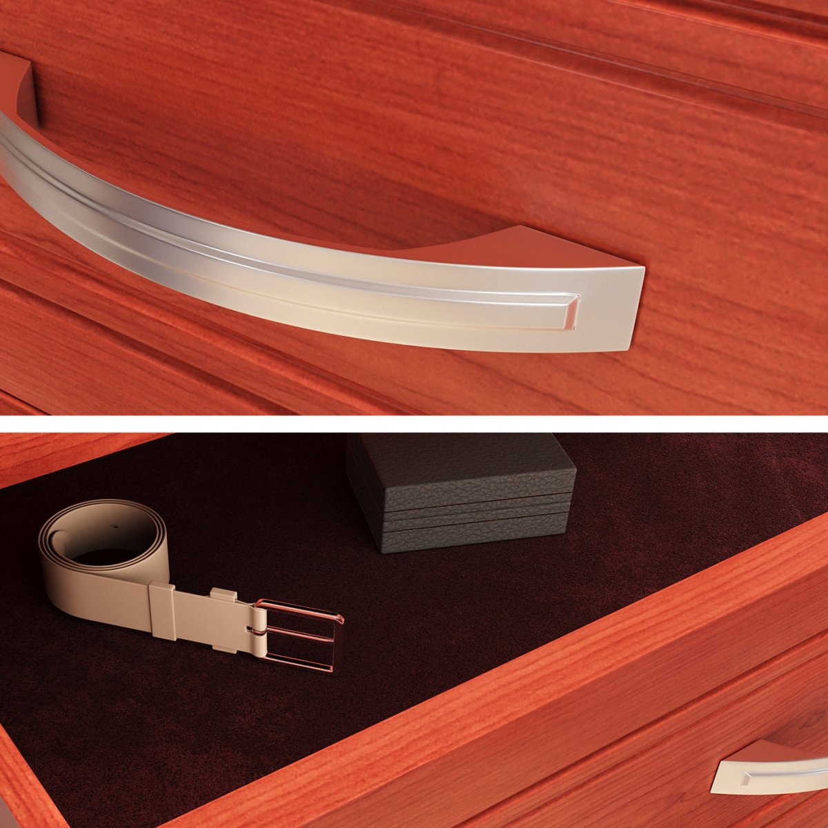 Solid Wood Closet Organizer with 2 Drawers Modern - John Louis Home - Closet Organizers