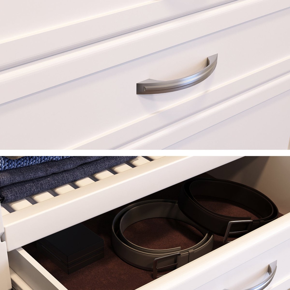Solid Wood Closet Organizer with 5 Drawers and Doors Shaker - John Louis Home - Closet Organizers